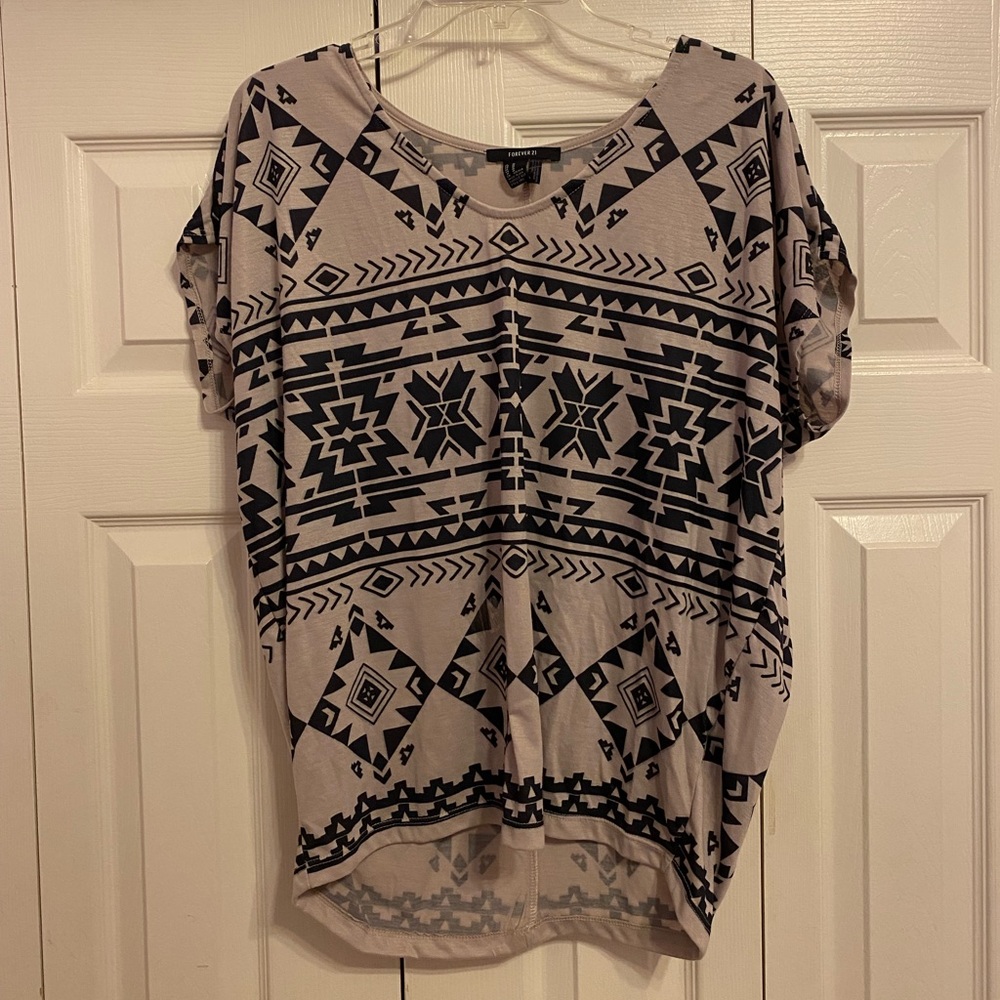 Tribal Print M Top from Forever 21